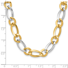 14k Two-Tone Polished Necklace