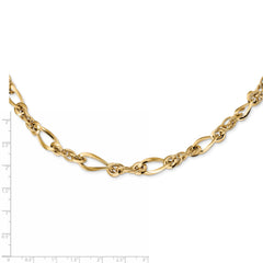 14k Polished Fancy Link 18in Necklace