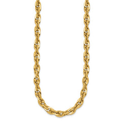 14K Polished Fancy Link Necklace