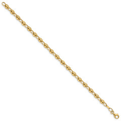 14K Polished Link Bracelet