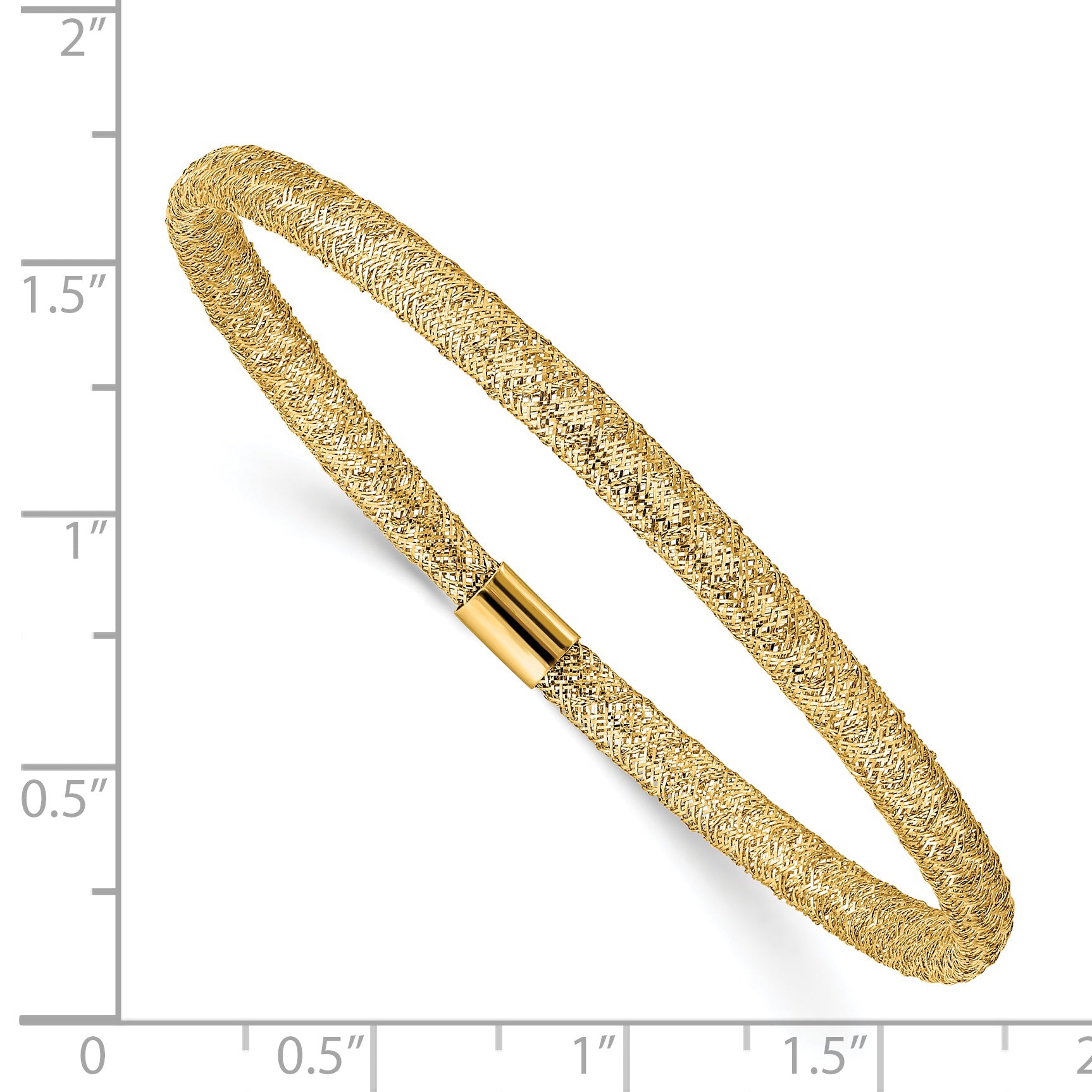 14K Stretch Mesh Bracelet