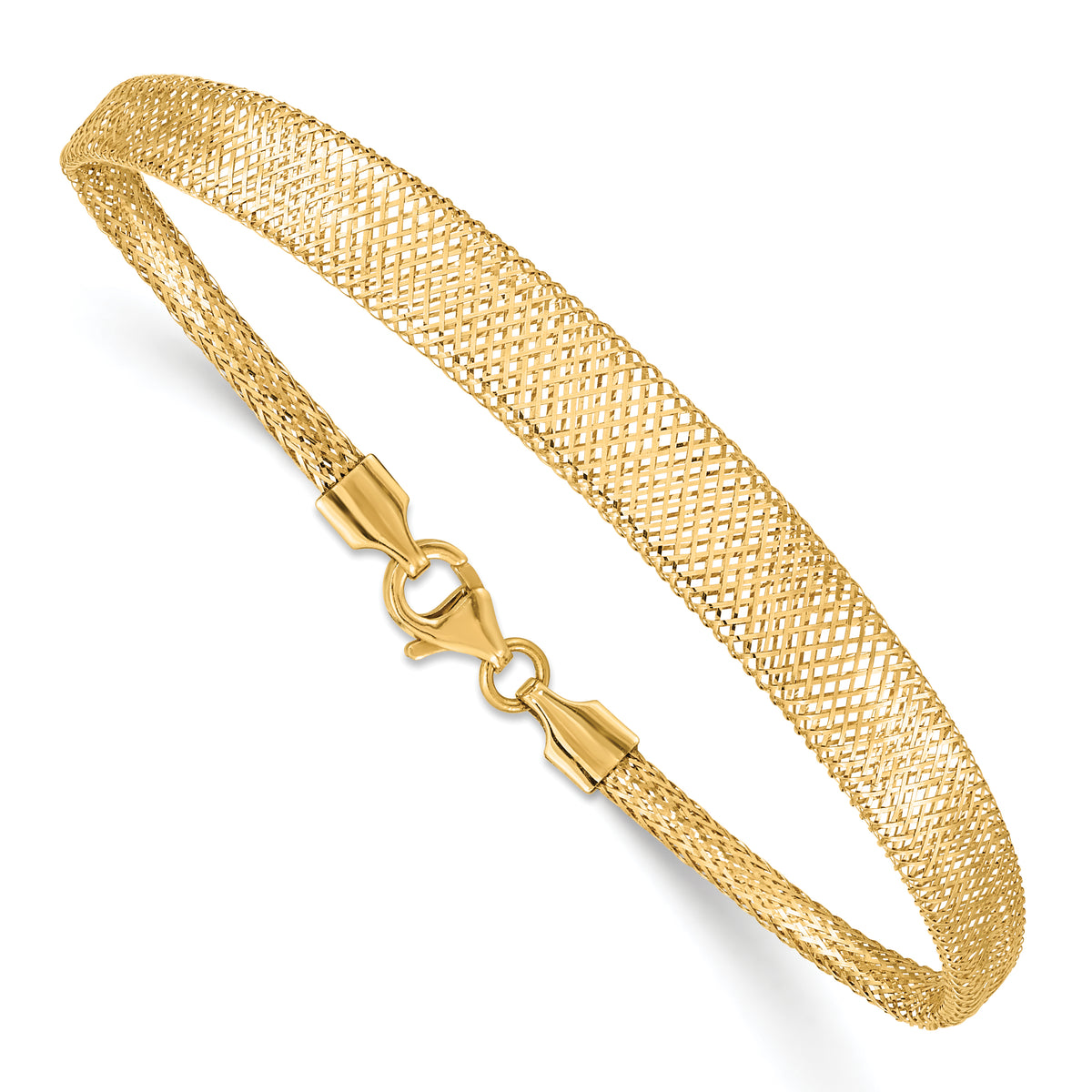 14K Stretch Mesh Graduated Bracelet