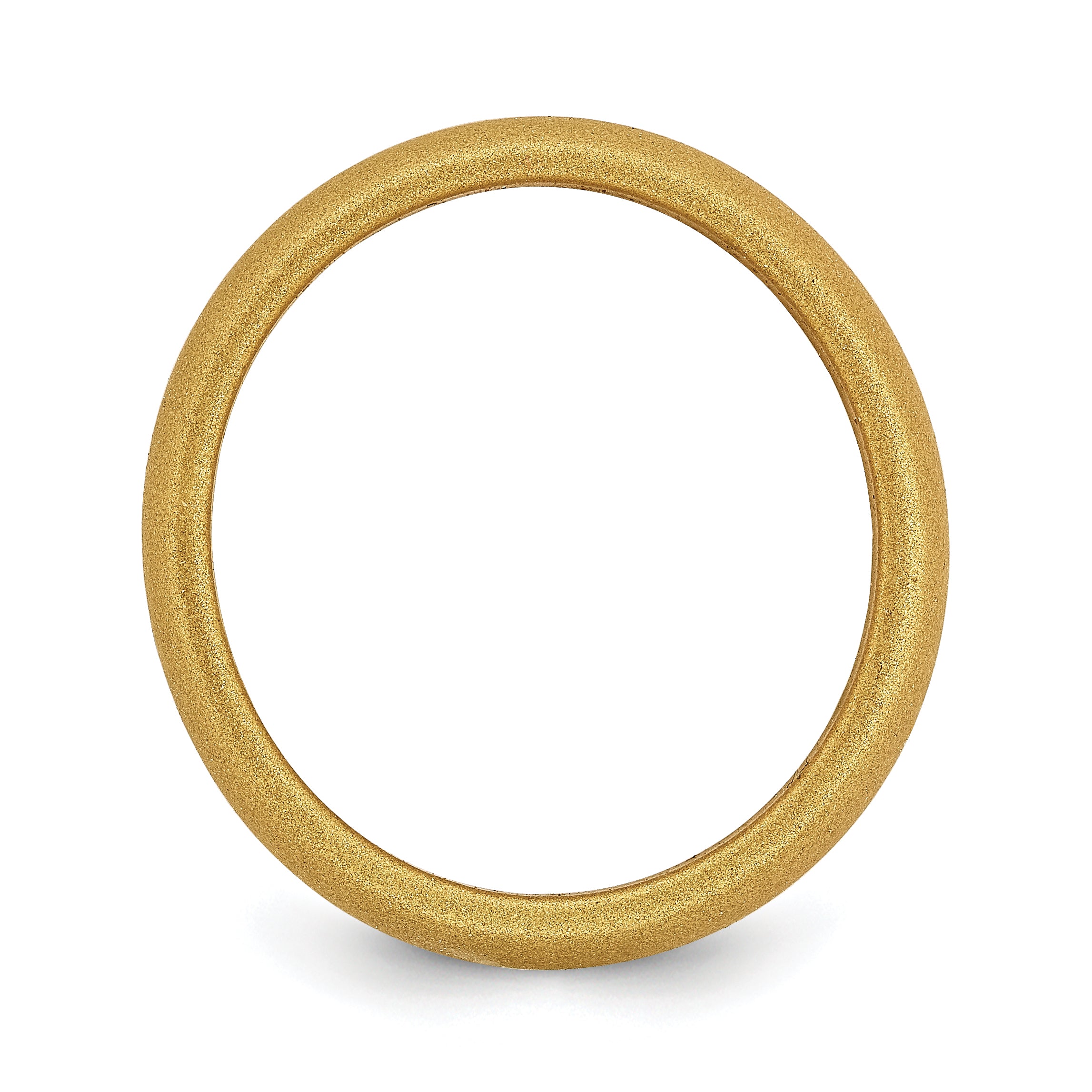 Silicone Gold Metallic 5.7mm Domed Band Size 5