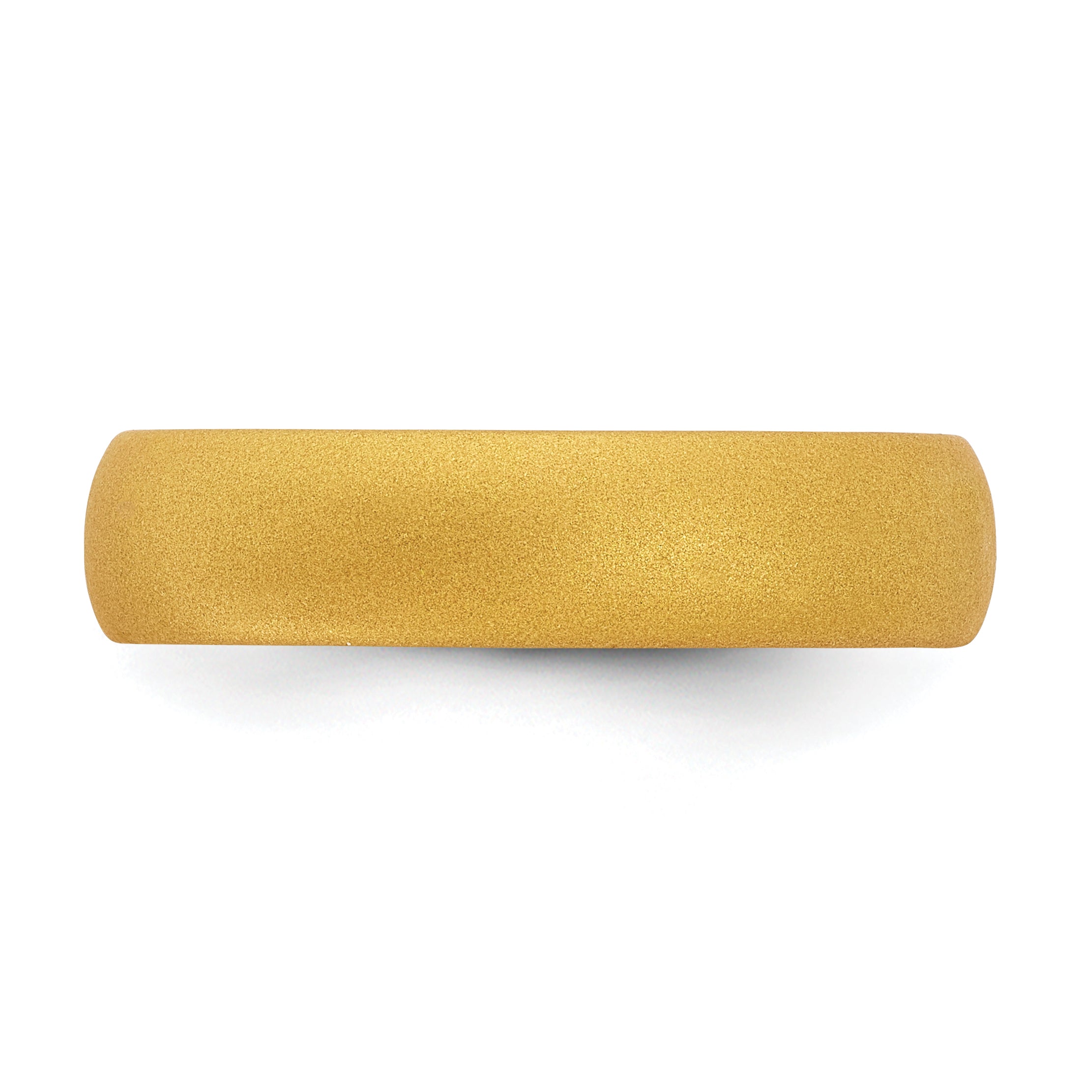 Silicone Gold Metallic 5.7mm Domed Band Size 5