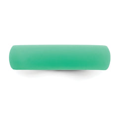 Silicone Mint Green 5.7mm Domed Band Size 5