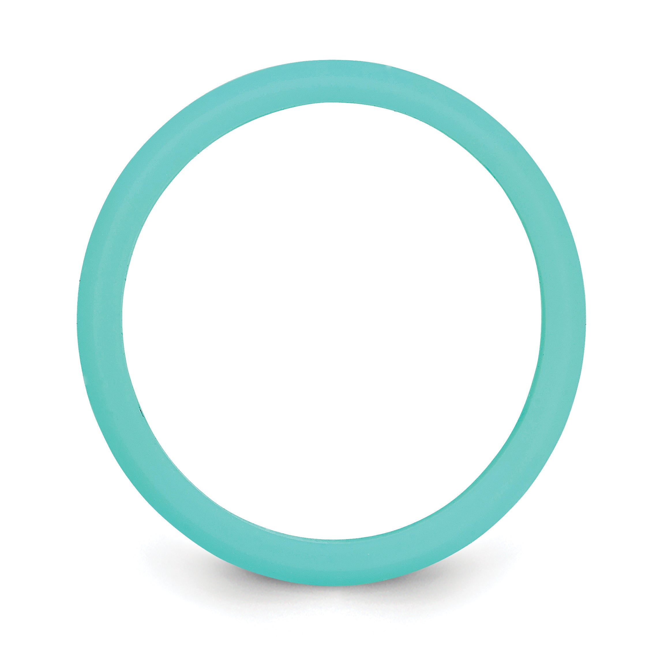 Silicone Sky Blue 5.7mm Domed Band Size 5