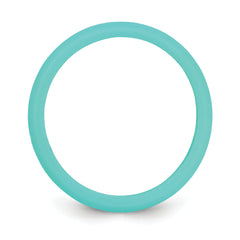 Silicone Sky Blue 5.7mm Domed Band Size 5