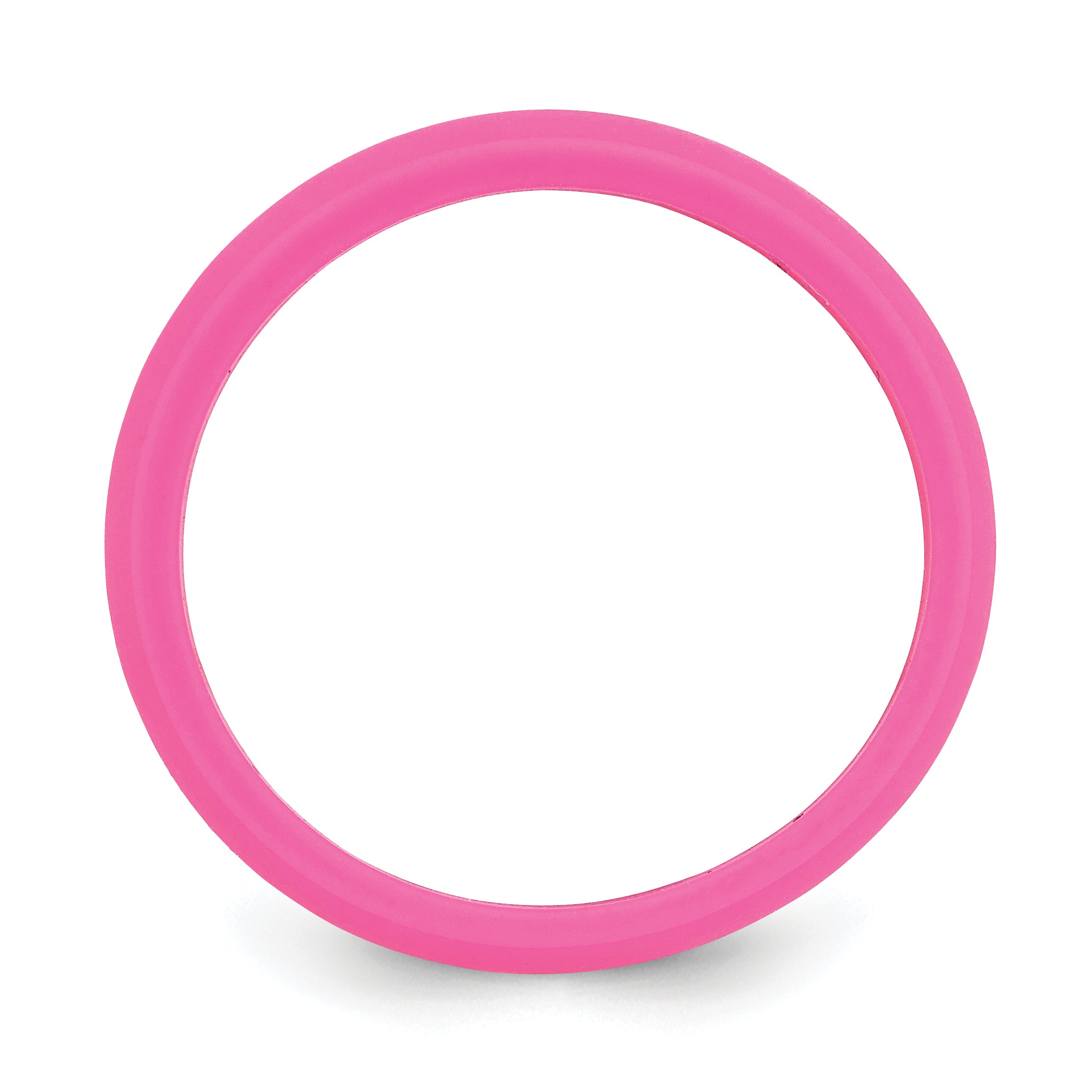 Silicone Hot Pink 5.7mm Domed Band Size 5