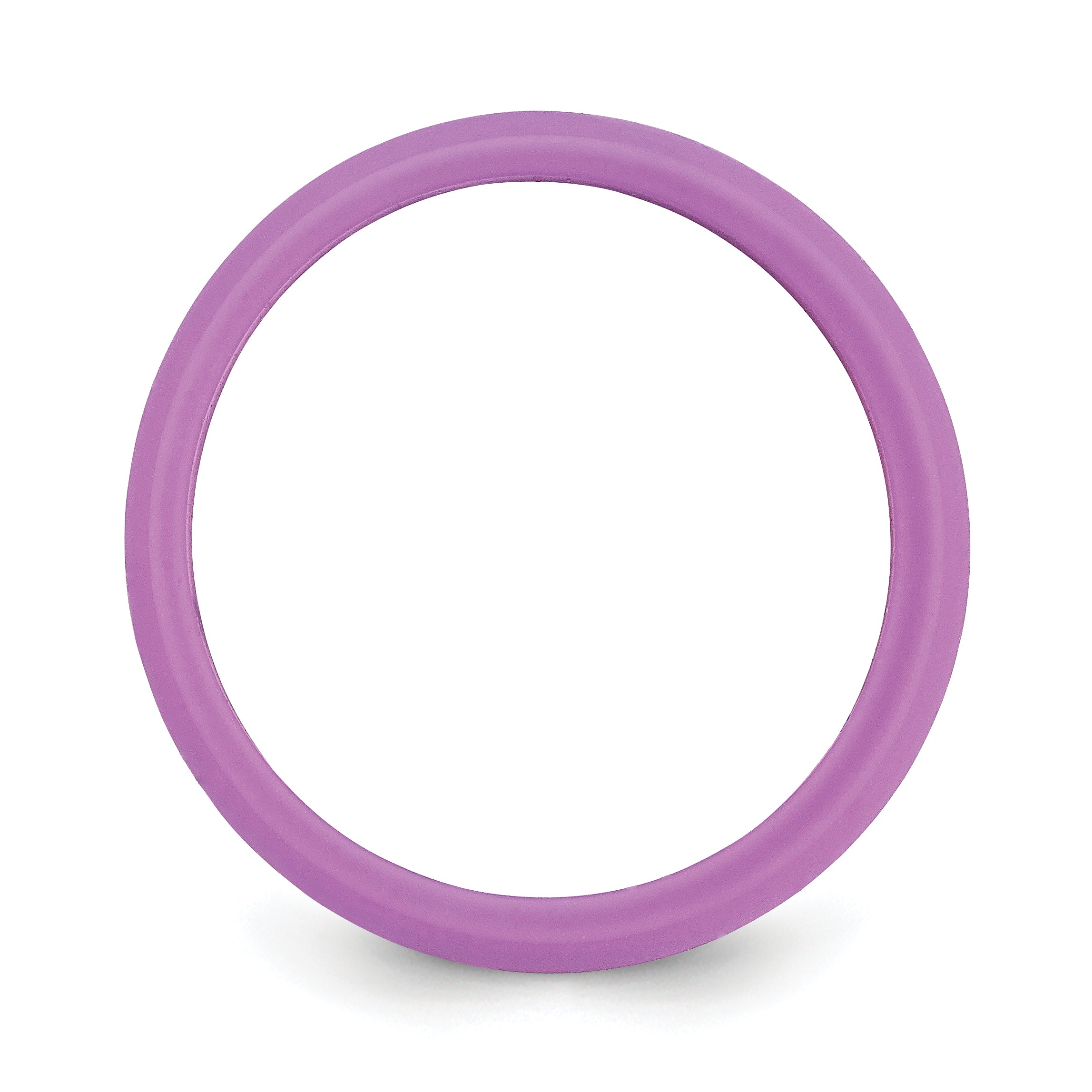 Silicone Purple 5.7mm Domed Band Size 5