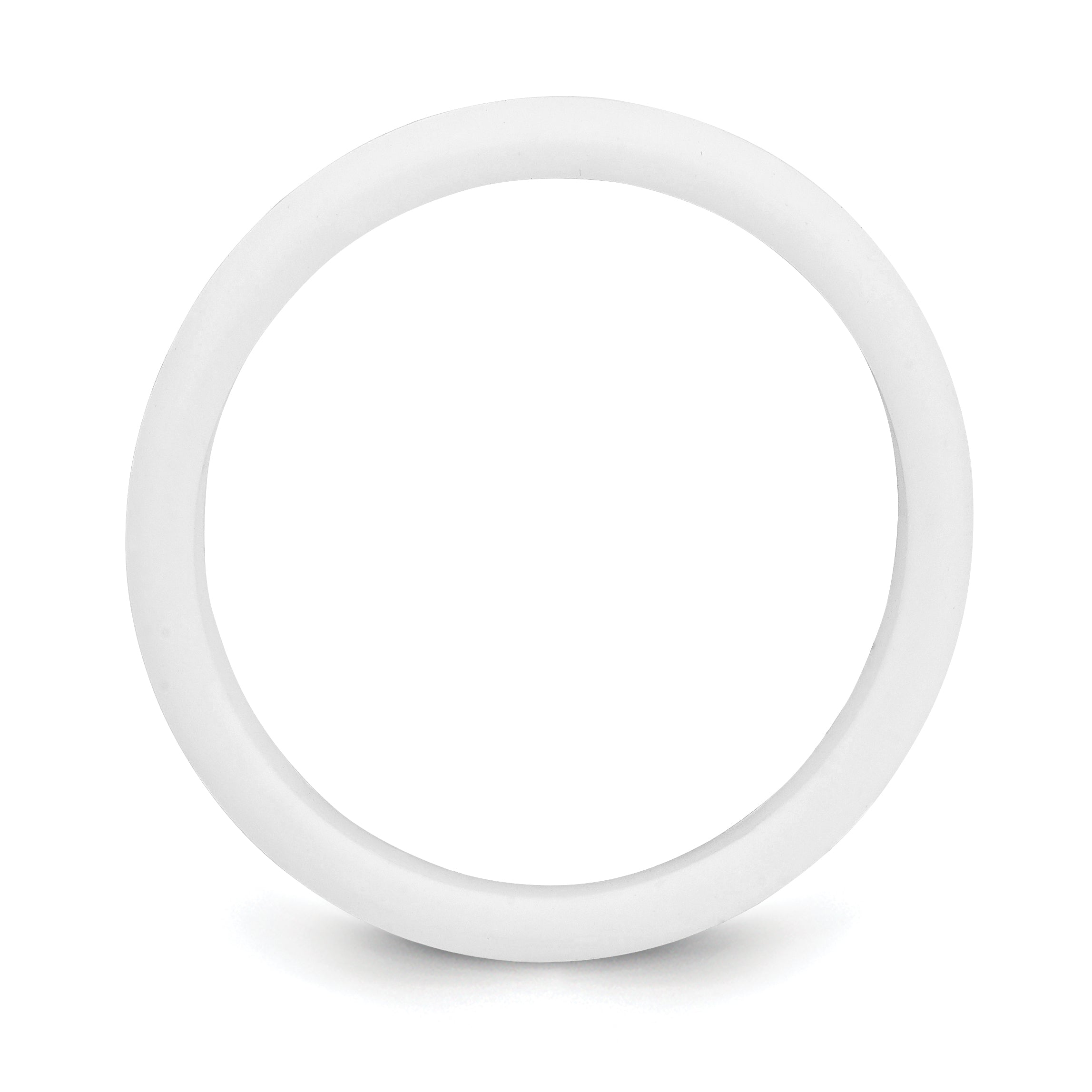 Silicone White 5.7mm Domed Band Size 5