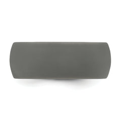 Silicone Dark Grey 8.7mm Domed Band Size 7