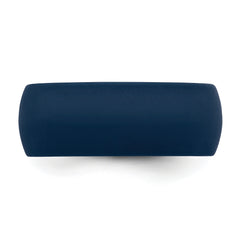 Silicone Navy Blue 8.7mm Domed Band Size 7