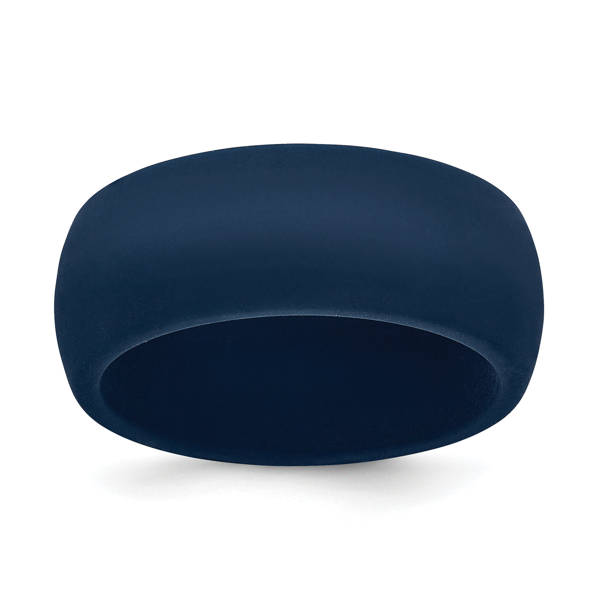 Silicone Navy Blue 8.7mm Domed Band Size 14