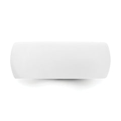 Silicone White 8.7mm Domed Band Size 7