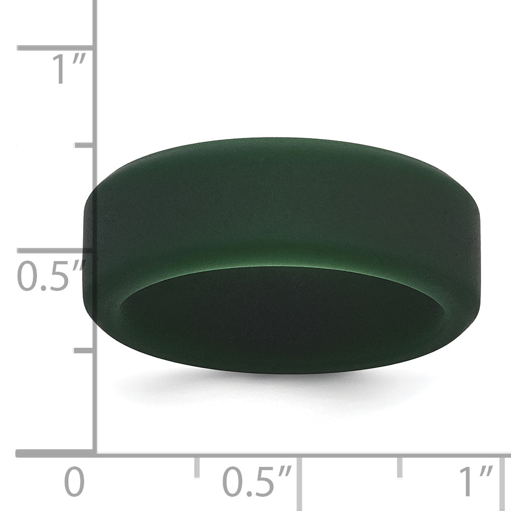 Silicone Hunter Green 8mm Band