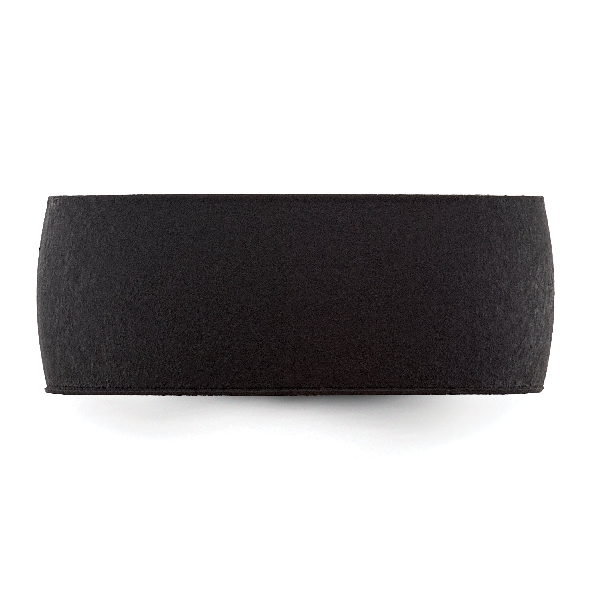 Silicone Black 8.70mm Flat Edge Band