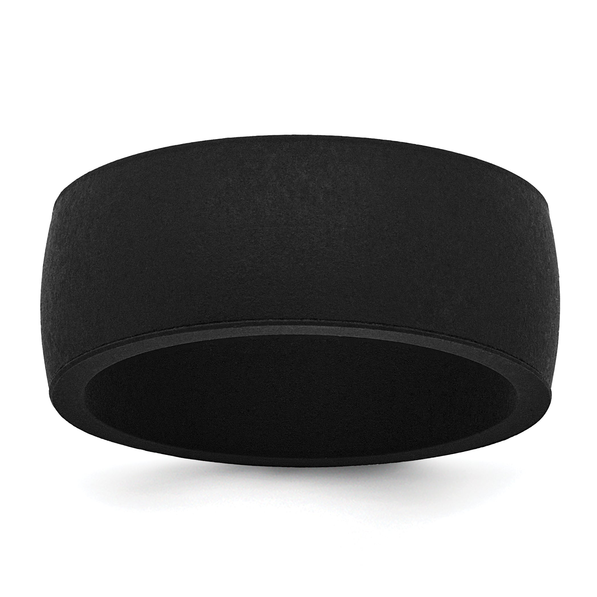 Silicone Black 8.70mm Flat Edge Band