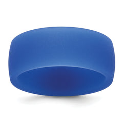 Silicone Blue 8.70mm Flat Edge Band