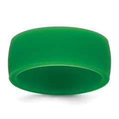 Silicone Green 8.70mm Flat Edge Band