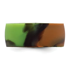 Silicone Camouflage 8.70mm Flat Edge Band