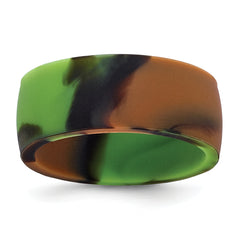 Silicone Camouflage 8.70mm Flat Edge Band