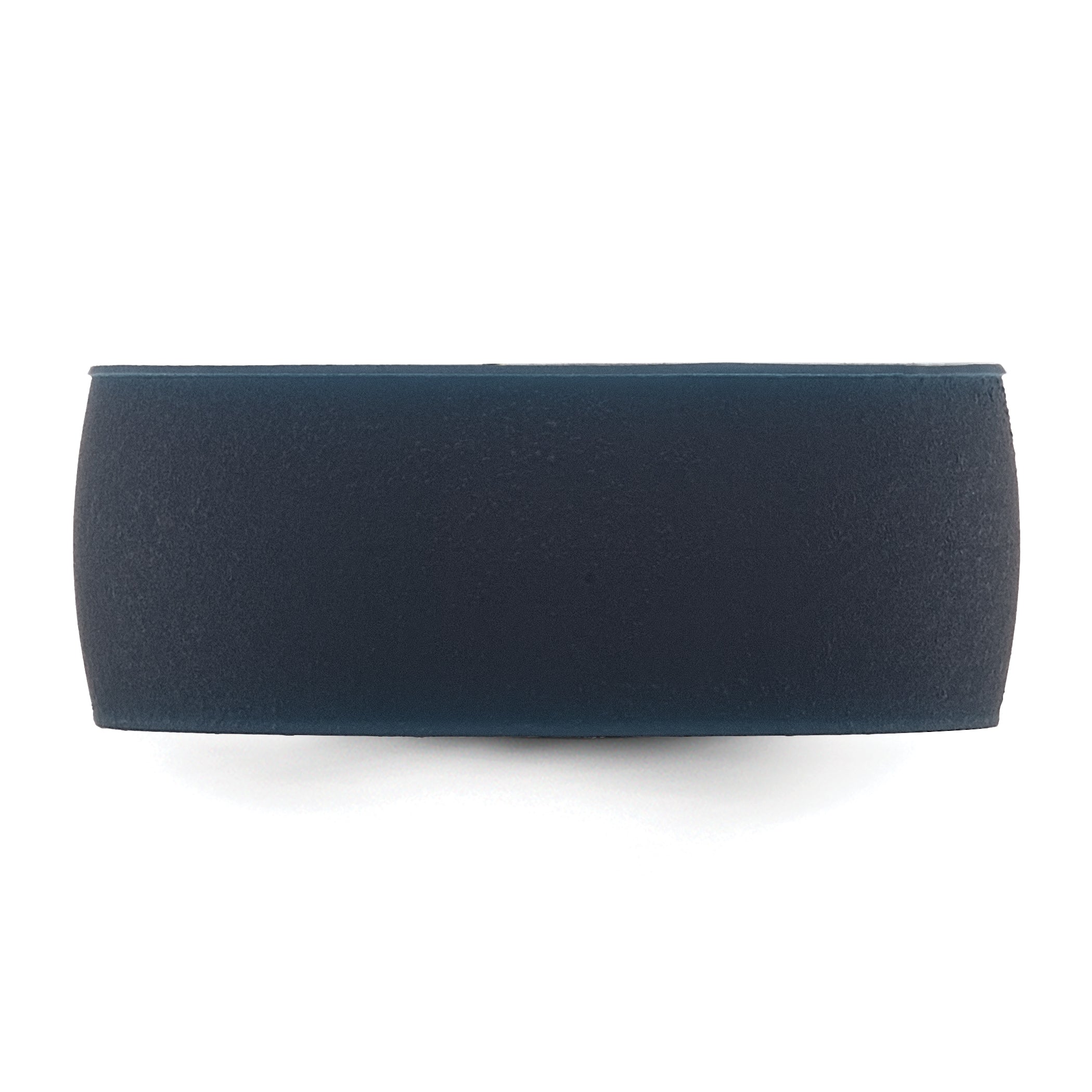 Silicone Navy Blue 8.70mm Flat Edge Band