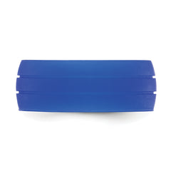 Silicone Blue 8.50mm Grooved Band