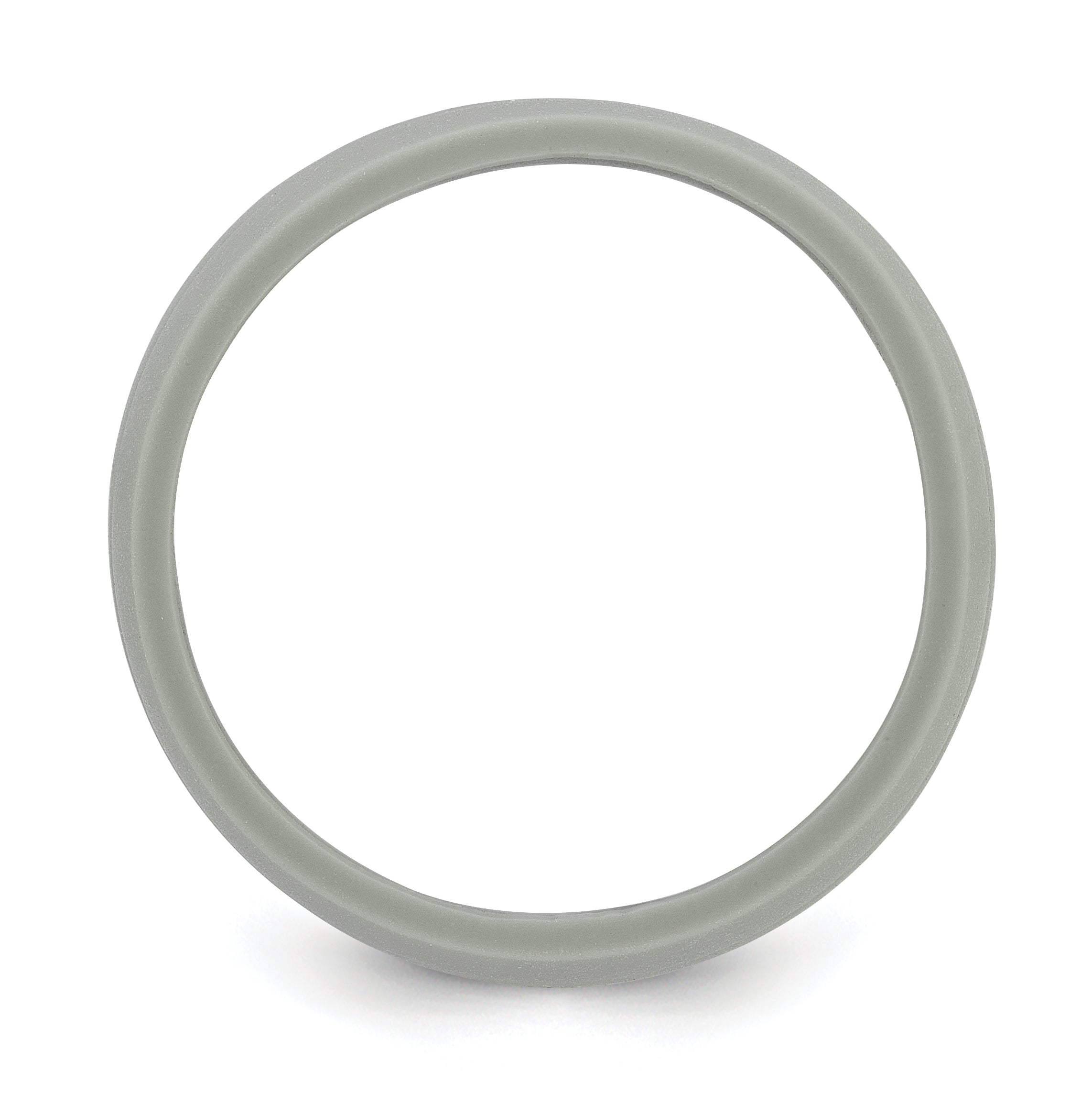 Silicone Light Gray 8.50mm Grooved Band