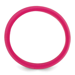 Silicone Fuchsia 8.50mm Grooved Band