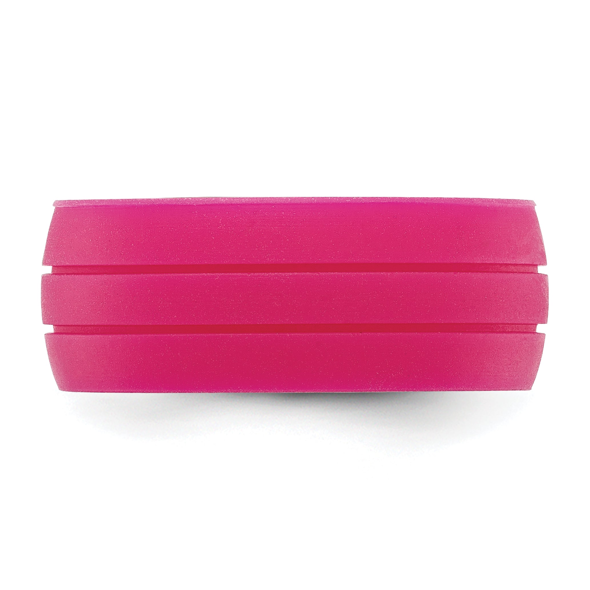 Silicone Fuchsia 8.50mm Grooved Band