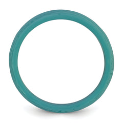 Silicone Steel Blue 5.70mm Wood Grain Pattern Band