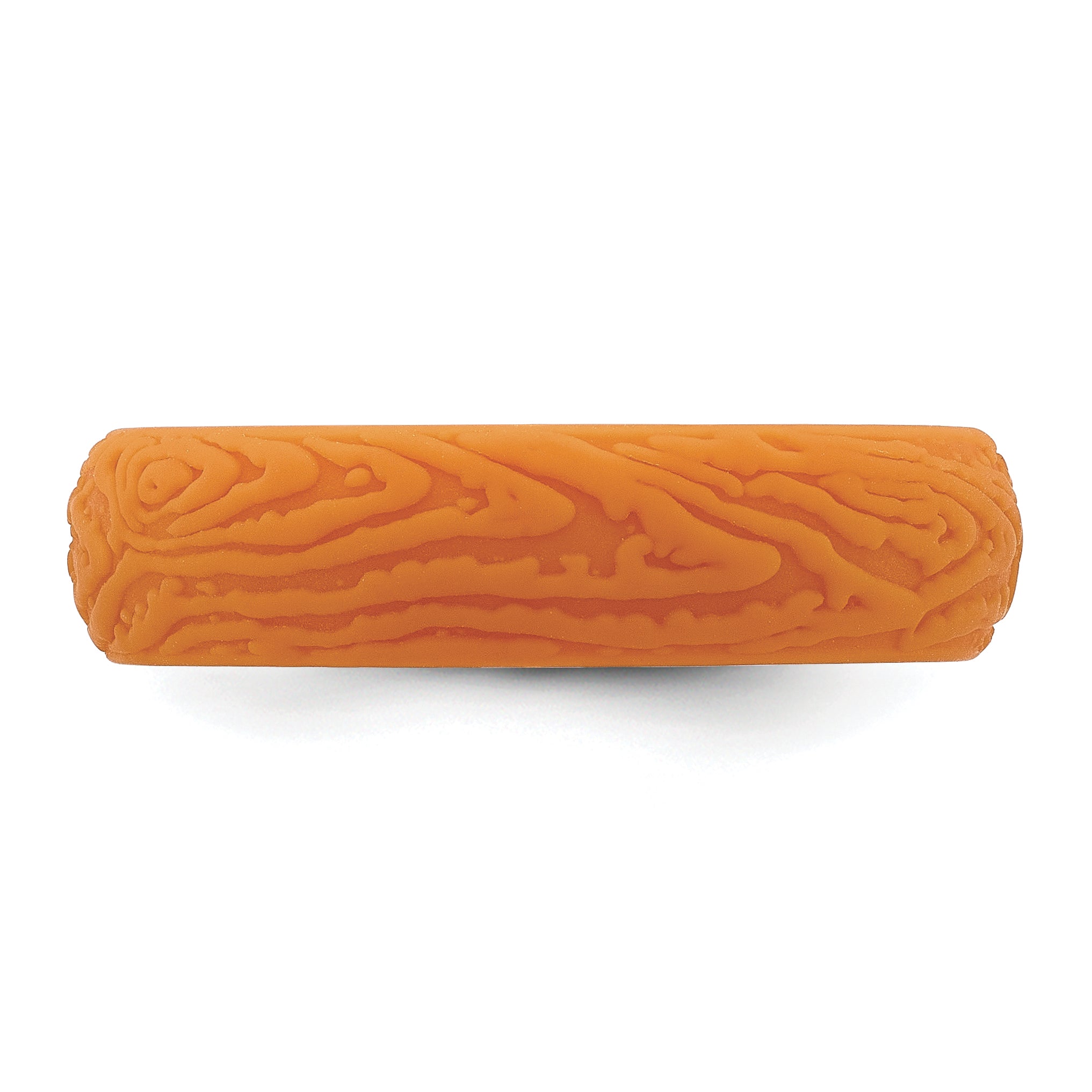 Silicone Pumpkin Orange 5.70mm Wood Grain Pattern Band