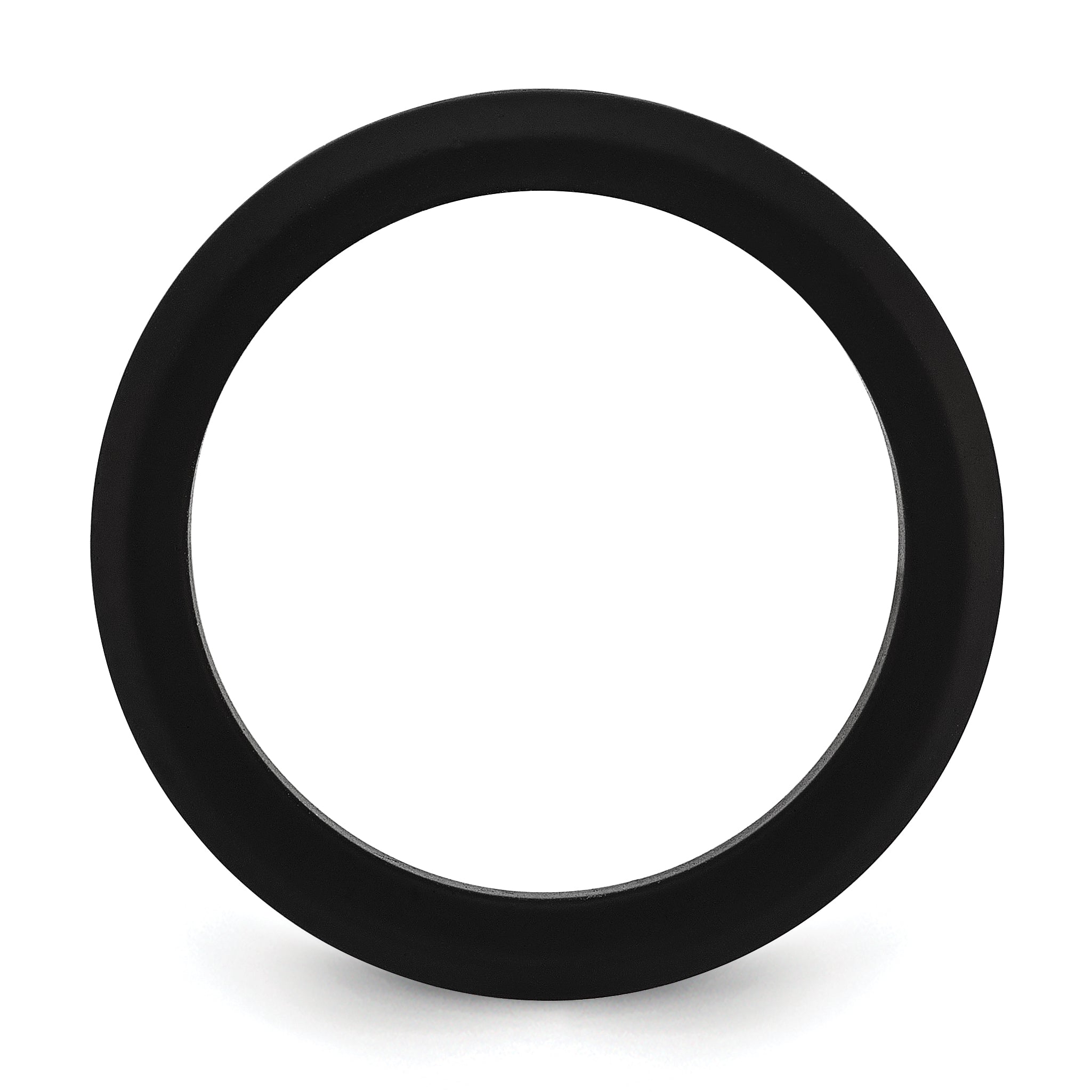 Silicone Black 3mm Round Band