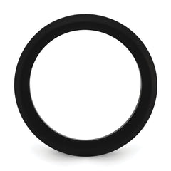 Silicone Black 3mm Round Band