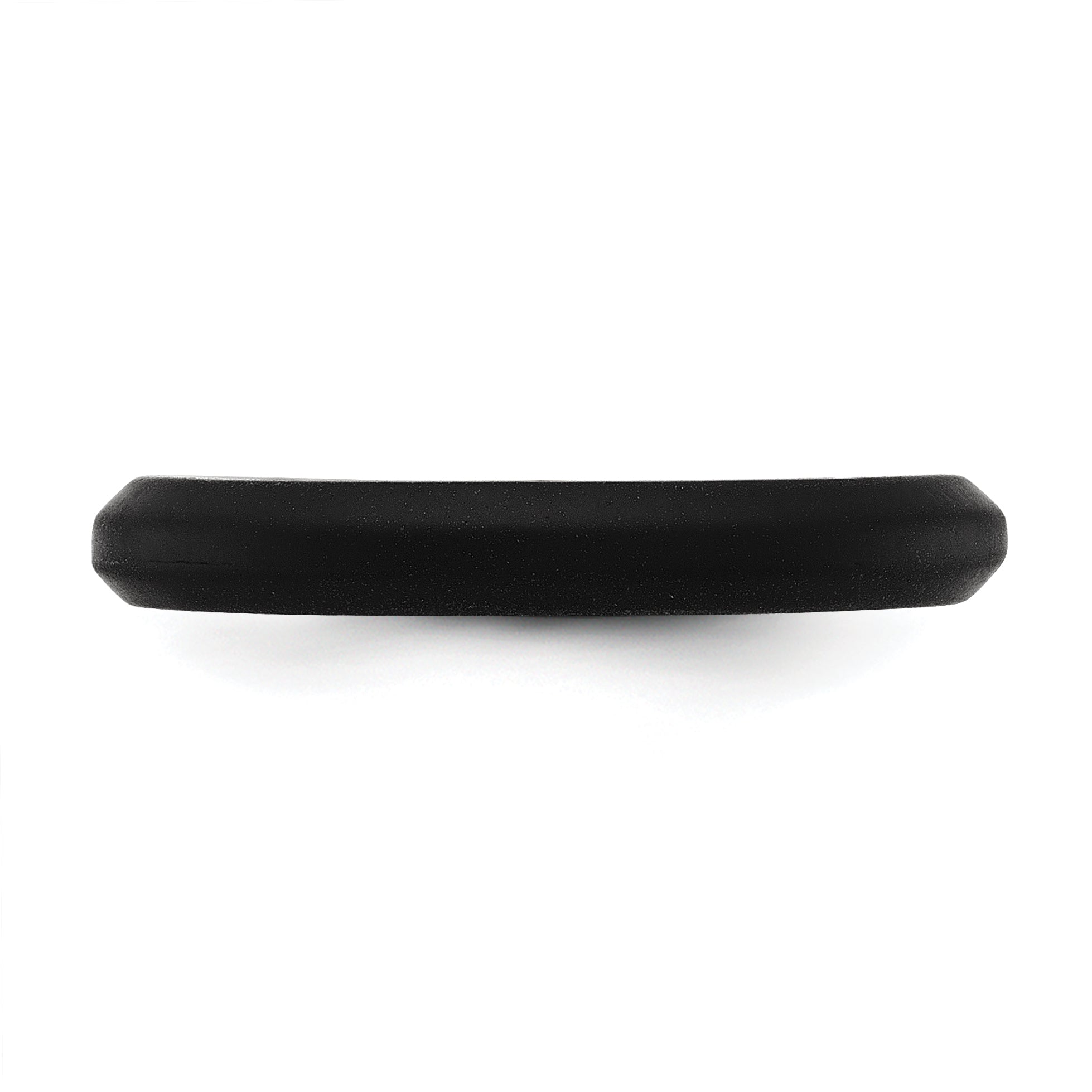 Silicone Black 3mm Round Band