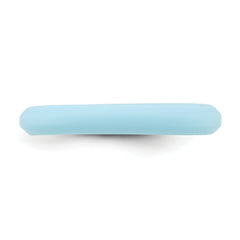 Silicone Blue 3mm Round Band