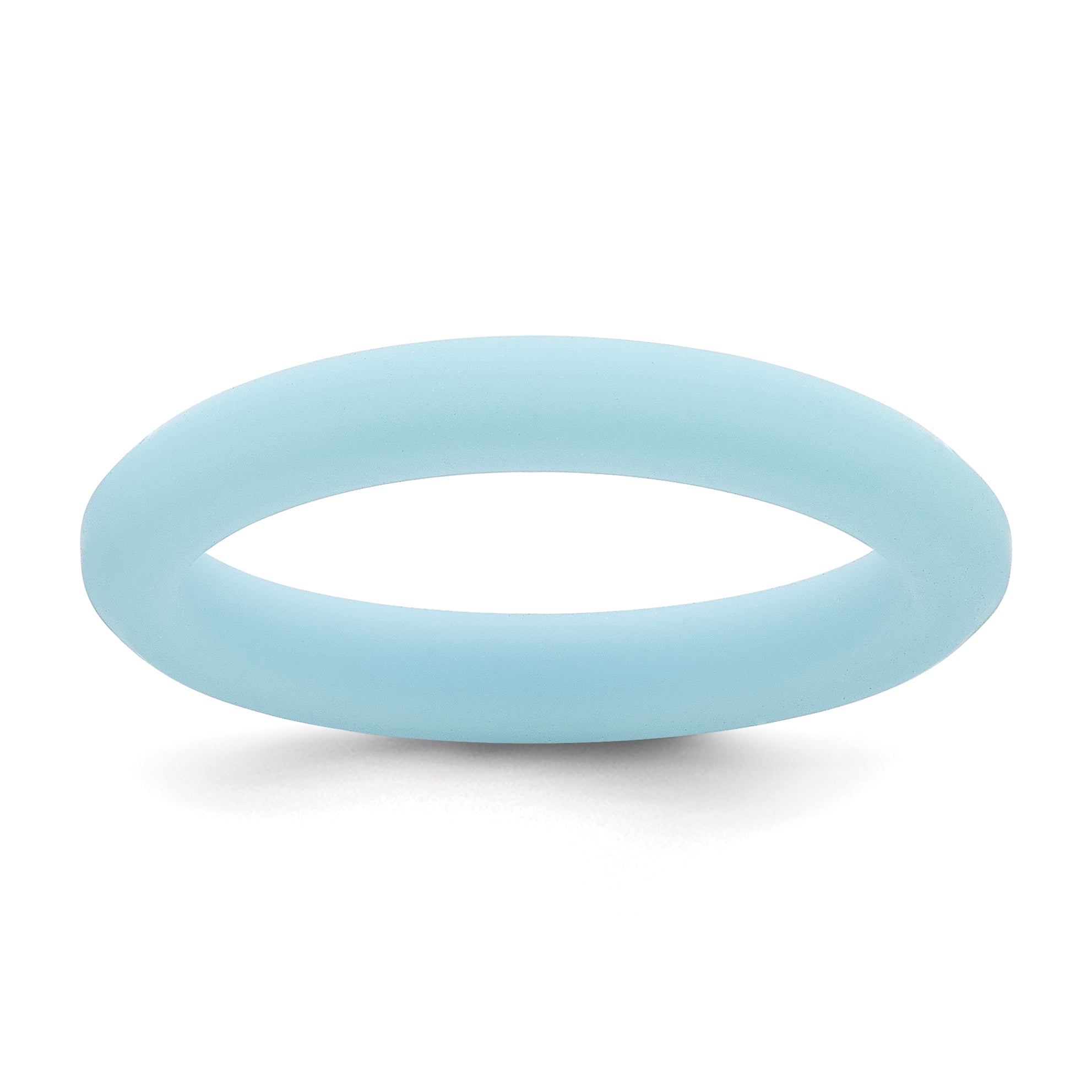 Silicone Blue 3mm Round Band