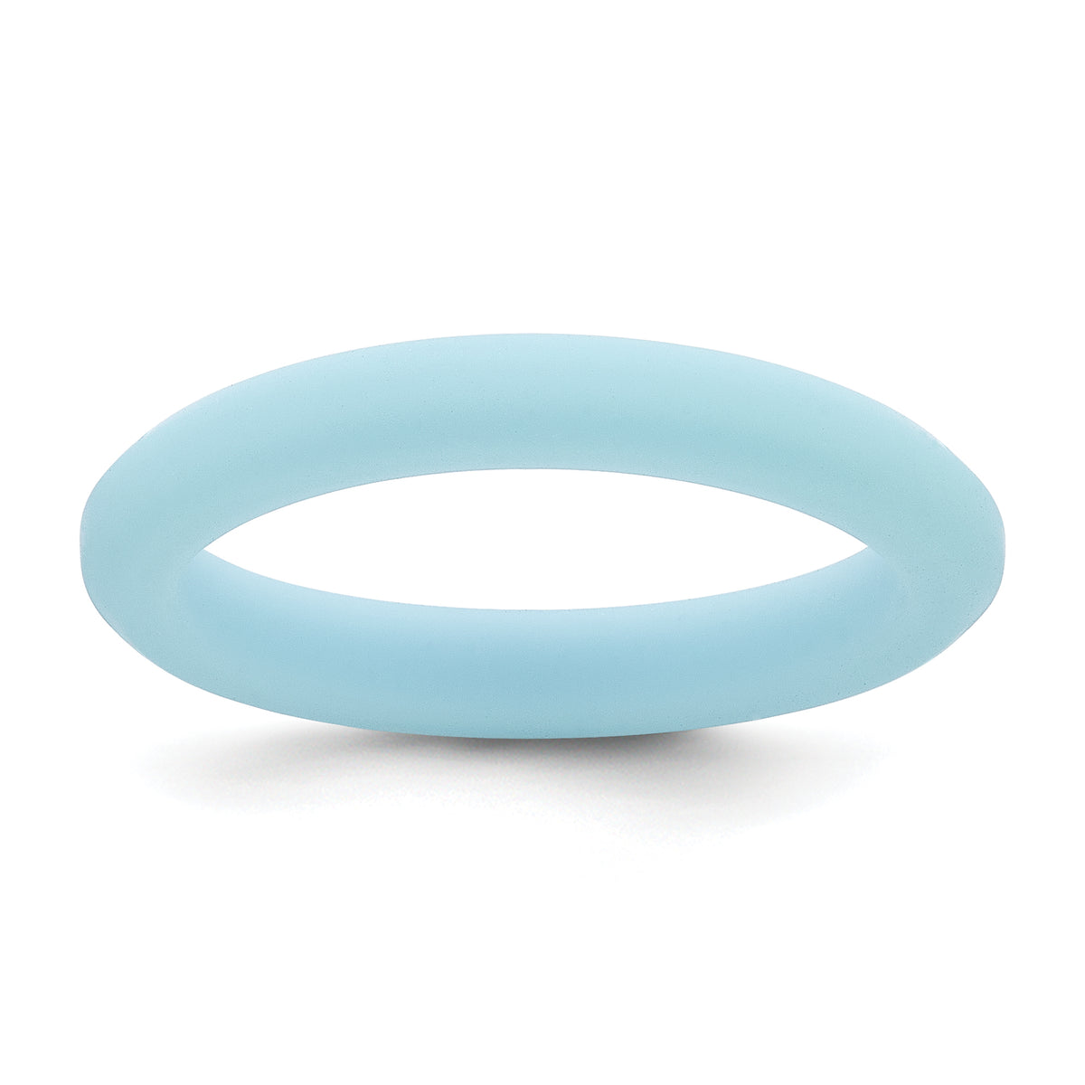 Silicone Blue 3mm Round Band