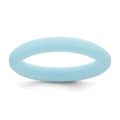 Silicone Blue 3mm Round Band