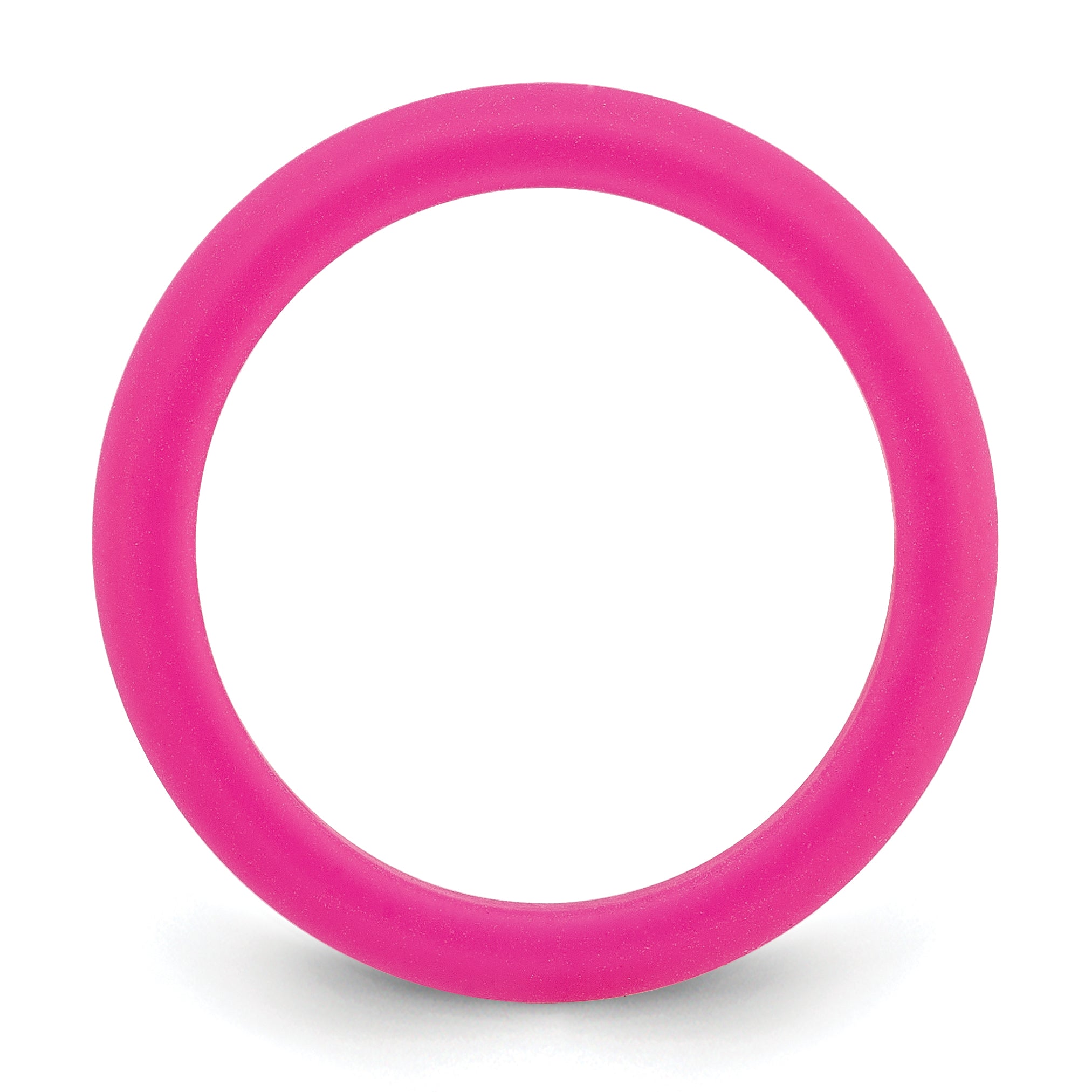 Silicone Fuchsia 3mm Round Band