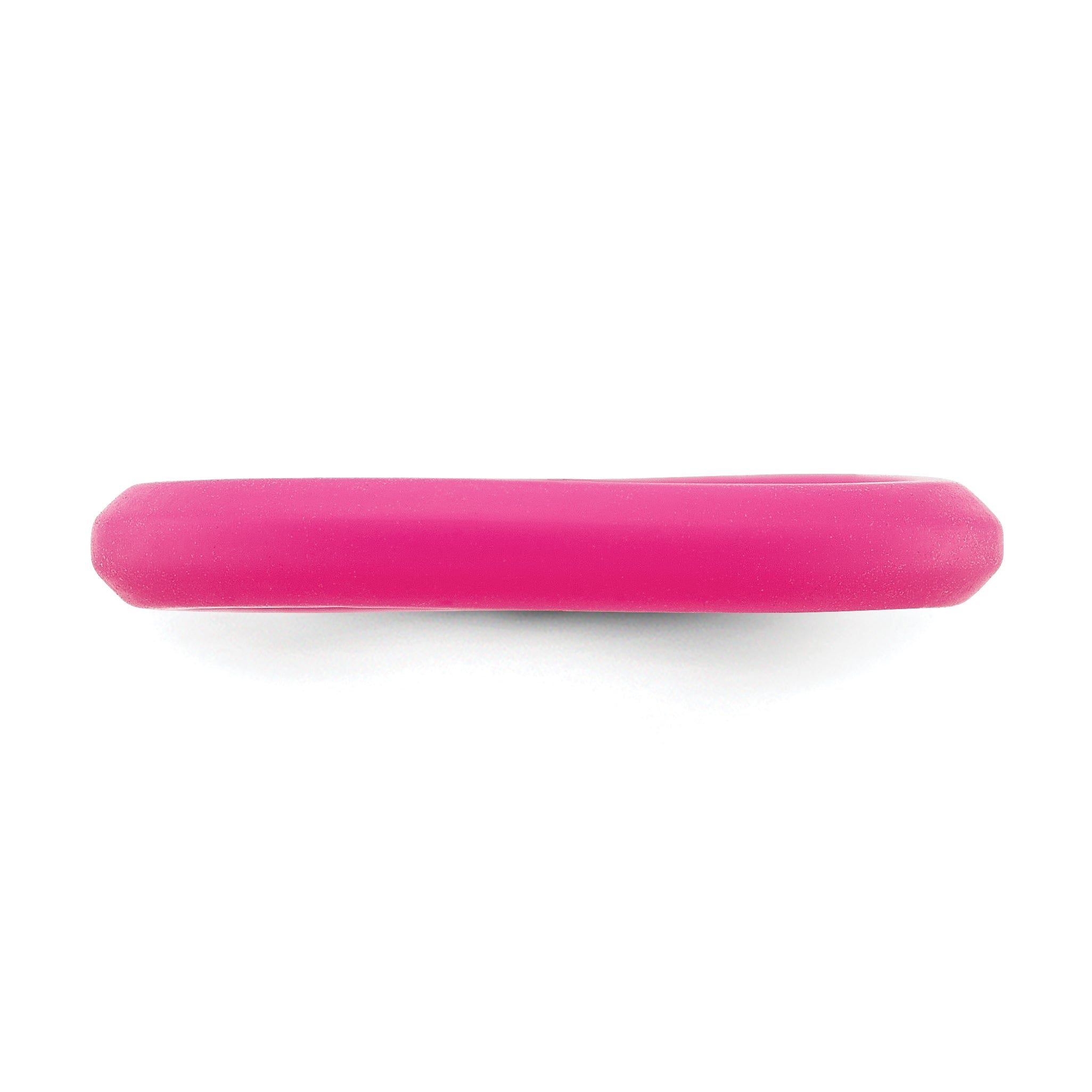 Silicone Fuchsia 3mm Round Band