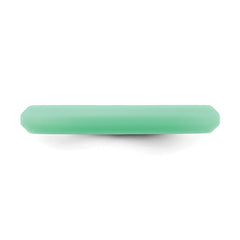 Silicone Green 3mm Round Band