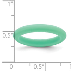 Silicone Green 3mm Round Band