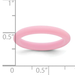 Silicone Pink 3mm Round Band