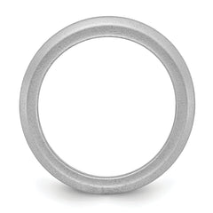 Silicone Metallic Silver 3mm Band