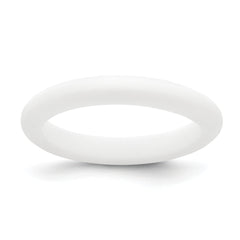 Silicone White 3mm Band