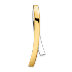 14K Two-tone Contemporary Slide