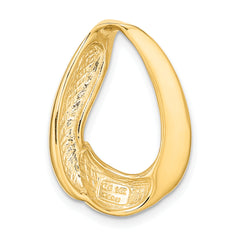 14K Oval Slide