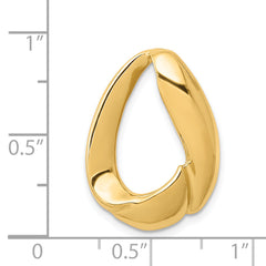 14K Oval Slide