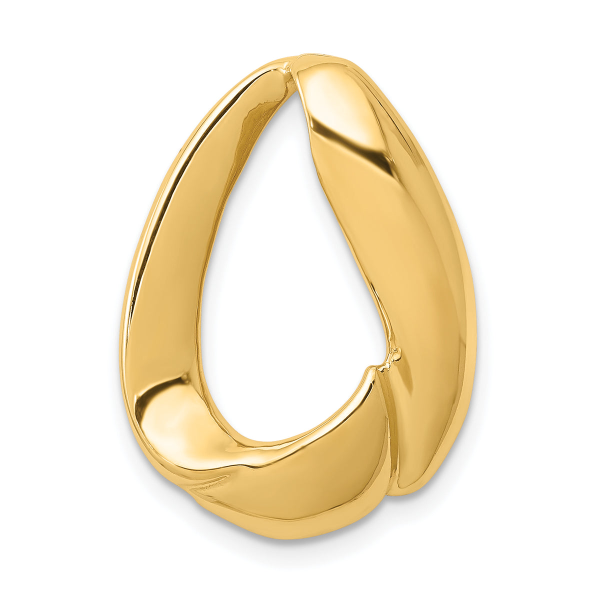 14k Oval Slide